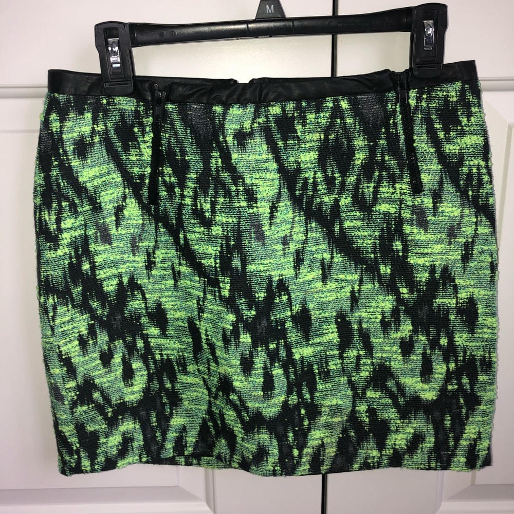 Blue/Green Mini Skirt